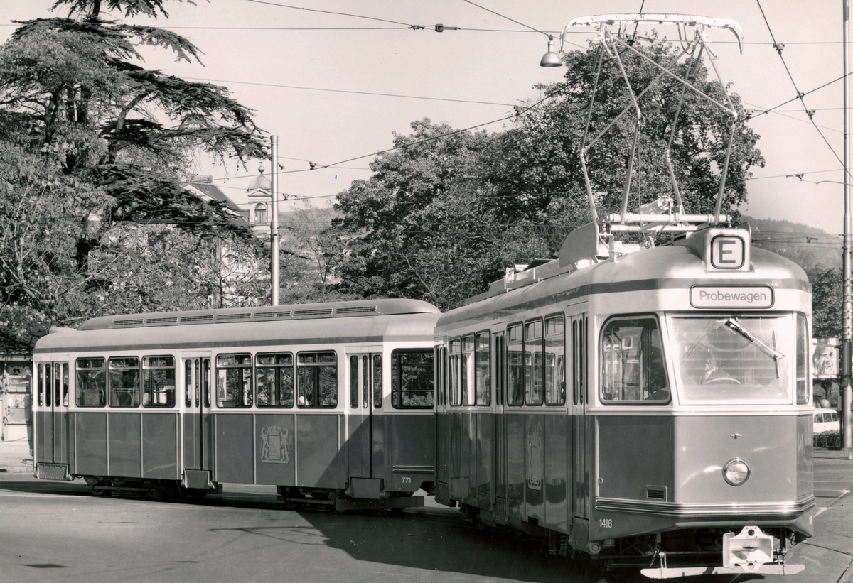 Цюрих, SWS/MFO Be 4/4 "Karpfen" № 1416; Цюрих — Старые фотографии