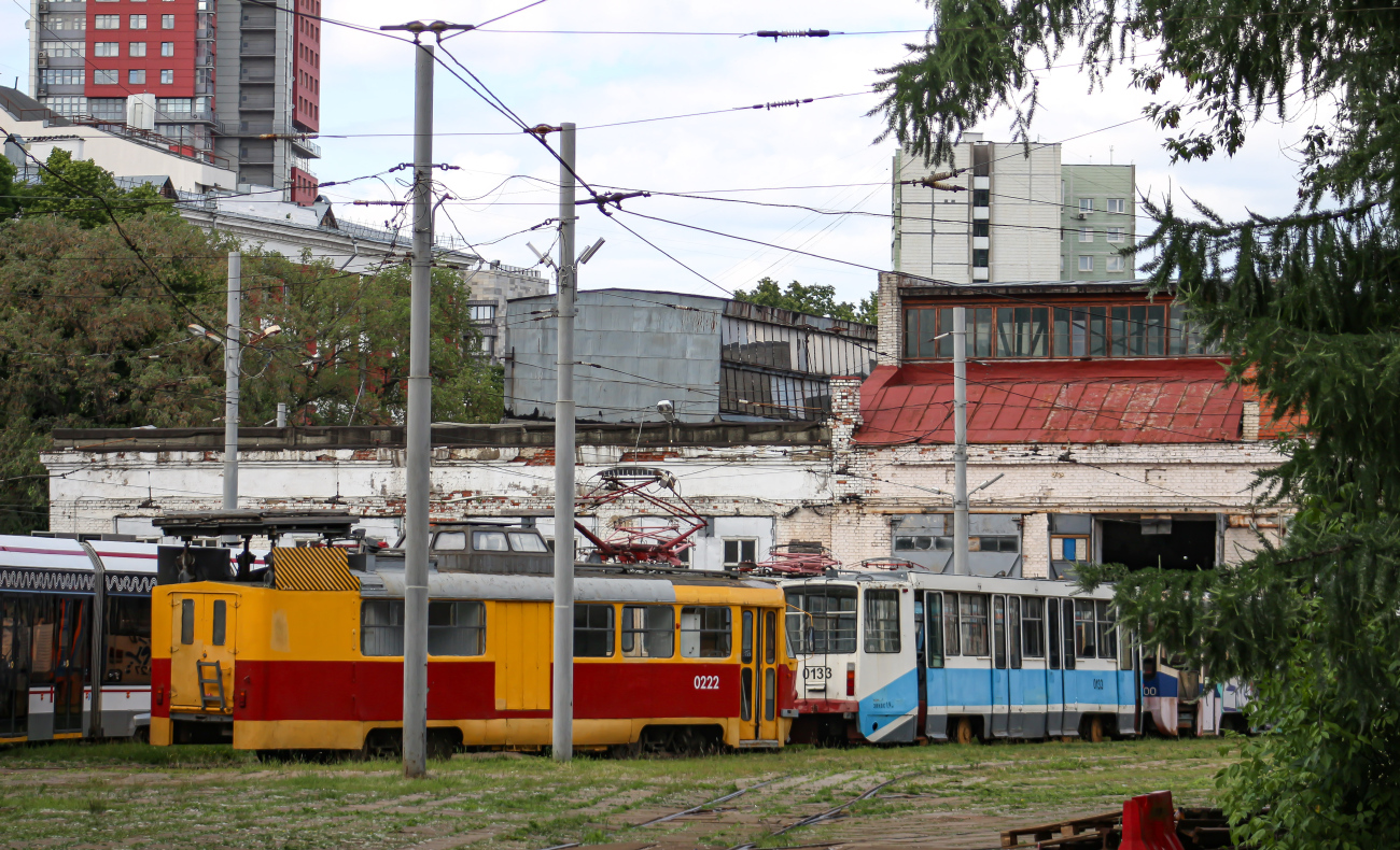 Москва, Tatra T3SU № 0222; Москва — Трамвайные депо: [2] имени Н. Э. Баумана