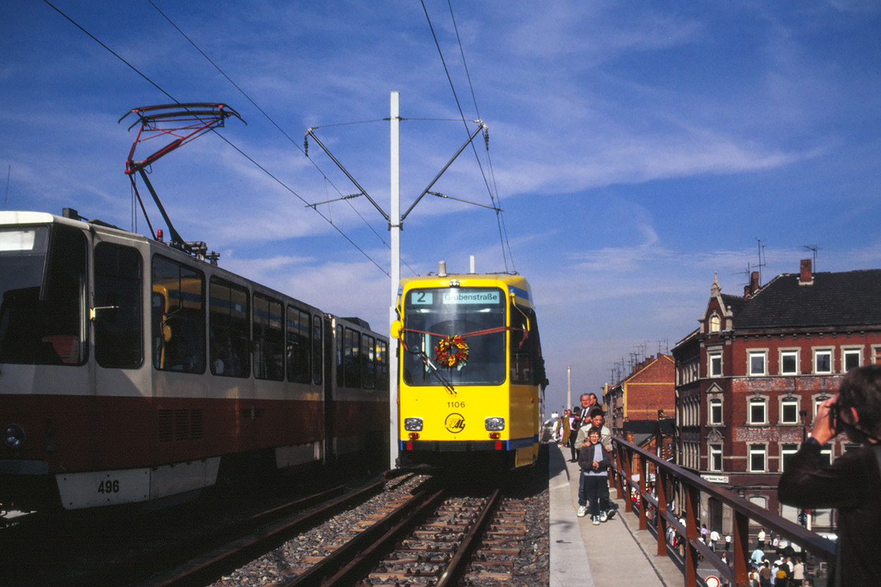 Erfurt — M8C Vehicles of EVAG Essen on Loan (April 1990 — April 1991)