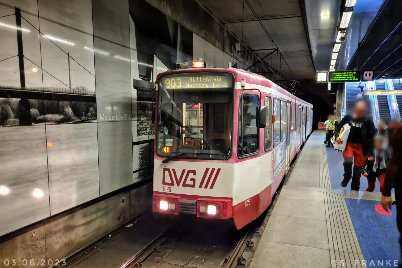 Дуйсбург, Duewag GT10NC-DU № 1025 Дуйсбург, Duewag GT10NC-DU № 1025