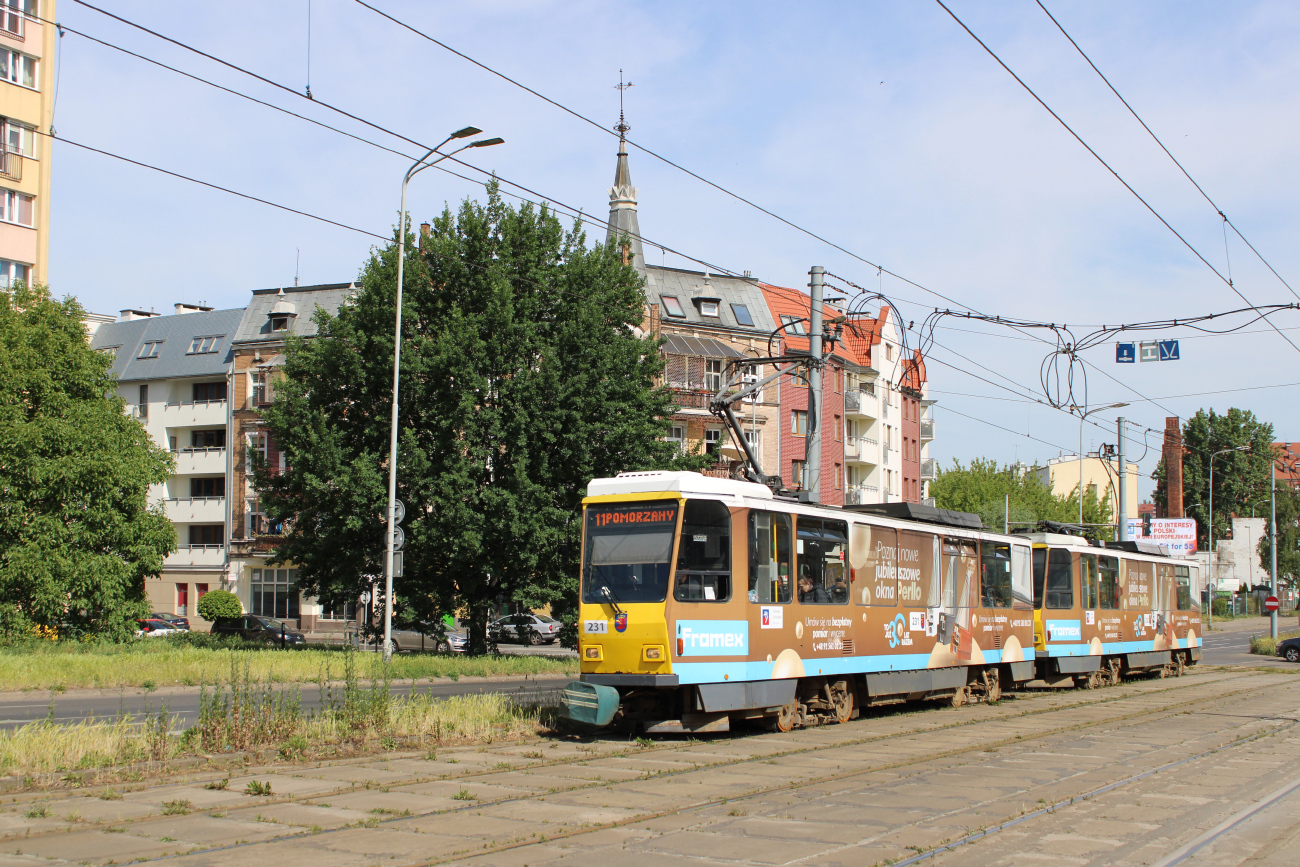Szczecin, Tatra T6A2M Nr. 231 Szczecin, Tatra T6A2M Nr. 231