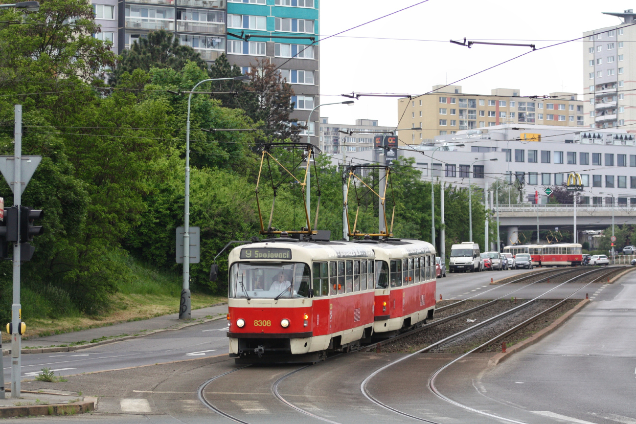 Прага, Tatra T3R.P № 8308