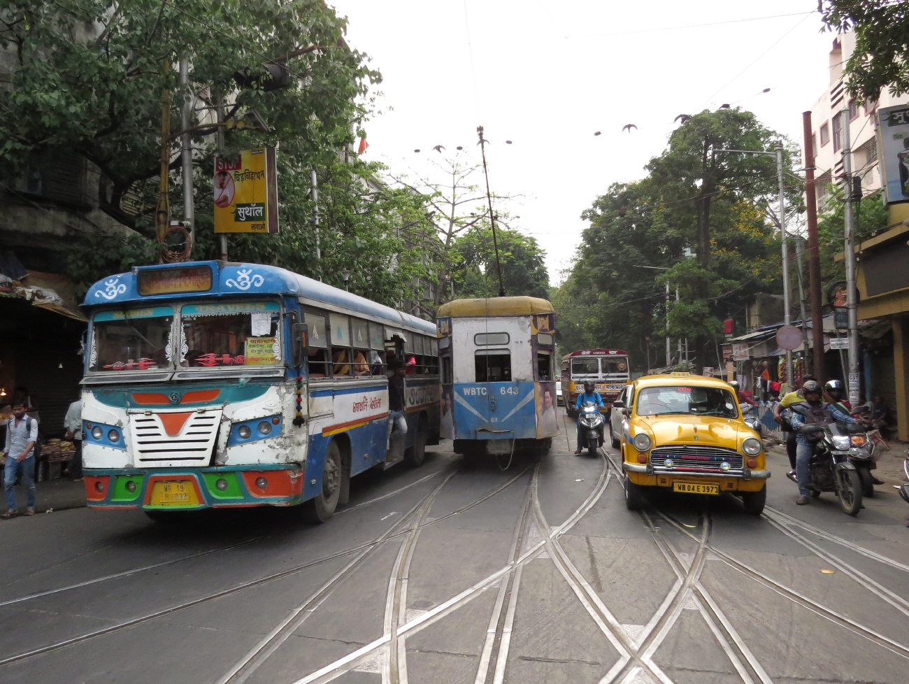 Калькутта — Трамвайные линии и инфраструктура