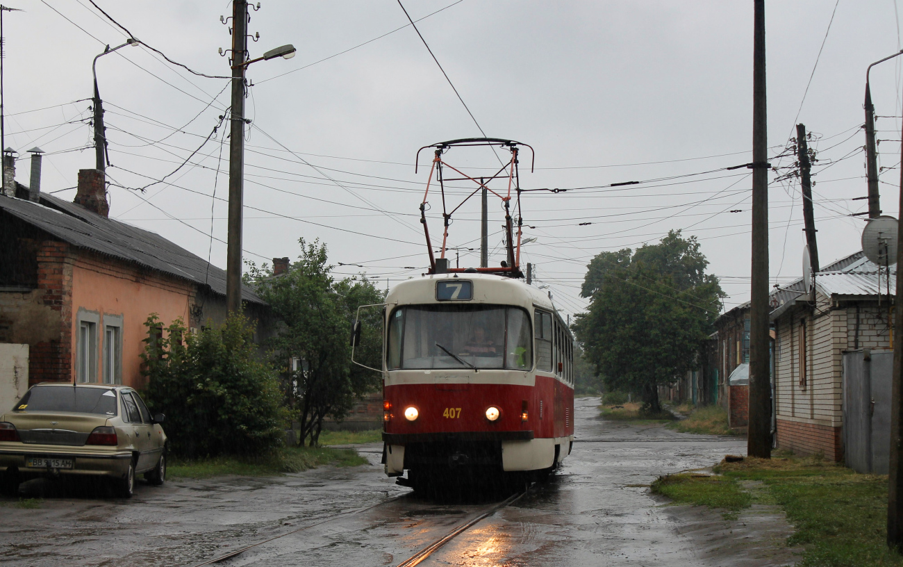 Харьков, Tatra T3SUCS № 407