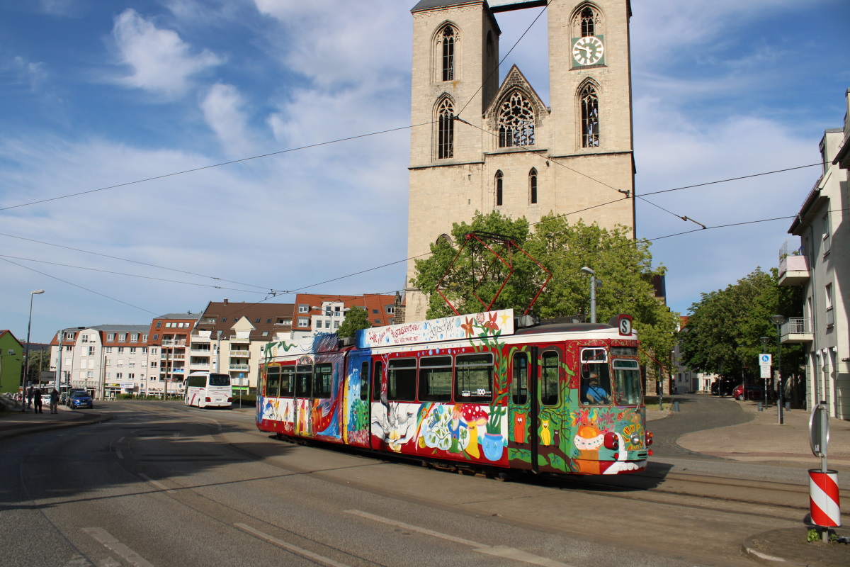 Хальберштадт, Esslingen GT4 № 166; Хальберштадт — Юбилей: 120 лет электрическому трамвайному движению в Хальберштадте (03.06.2023)
