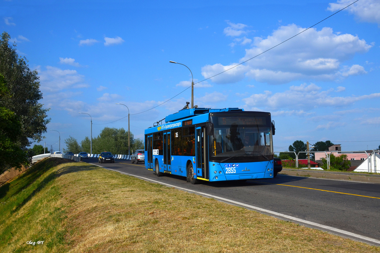 Homiel, MAZ-203T70 # 2855; Homiel — Traffic on sections using autonomous running