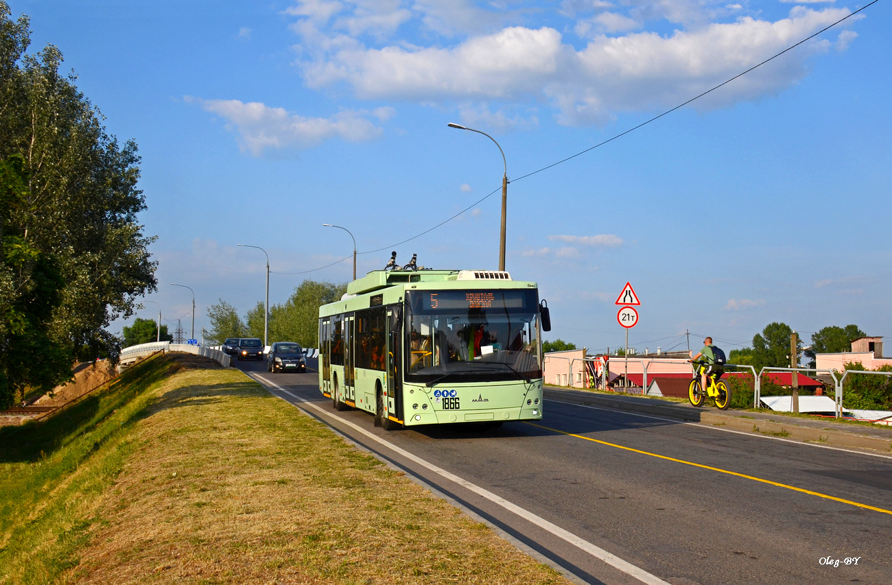 Homiel, MAZ-203T70 Br. 1866; Homiel — Traffic on sections using autonomous running