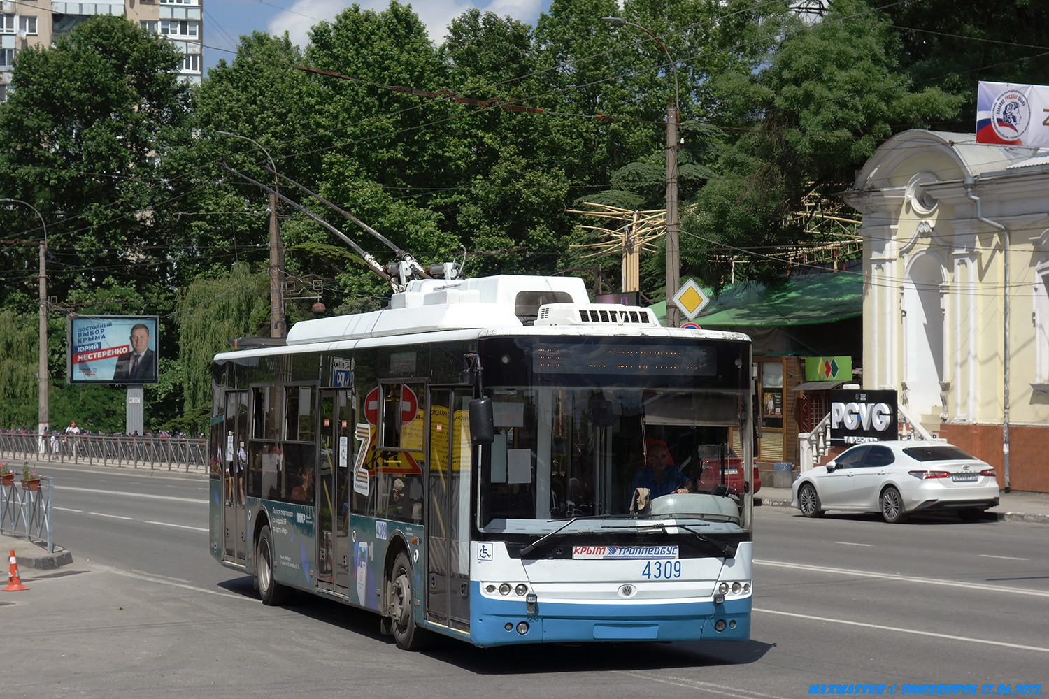 Крымский троллейбус, Богдан Т70110 № 4309