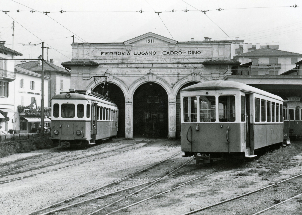 Lugano, 4-axle trailer car № 42; Lugano — Old Photos