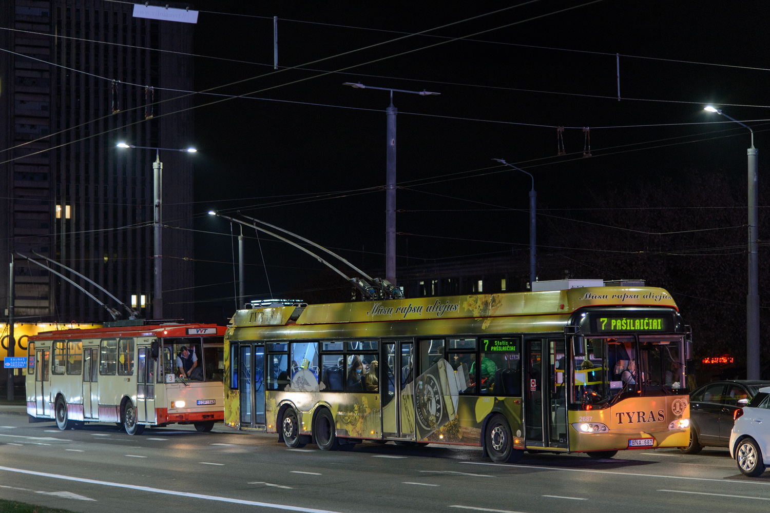 Вильнюс, Solaris Trollino II 15 AC № 2687