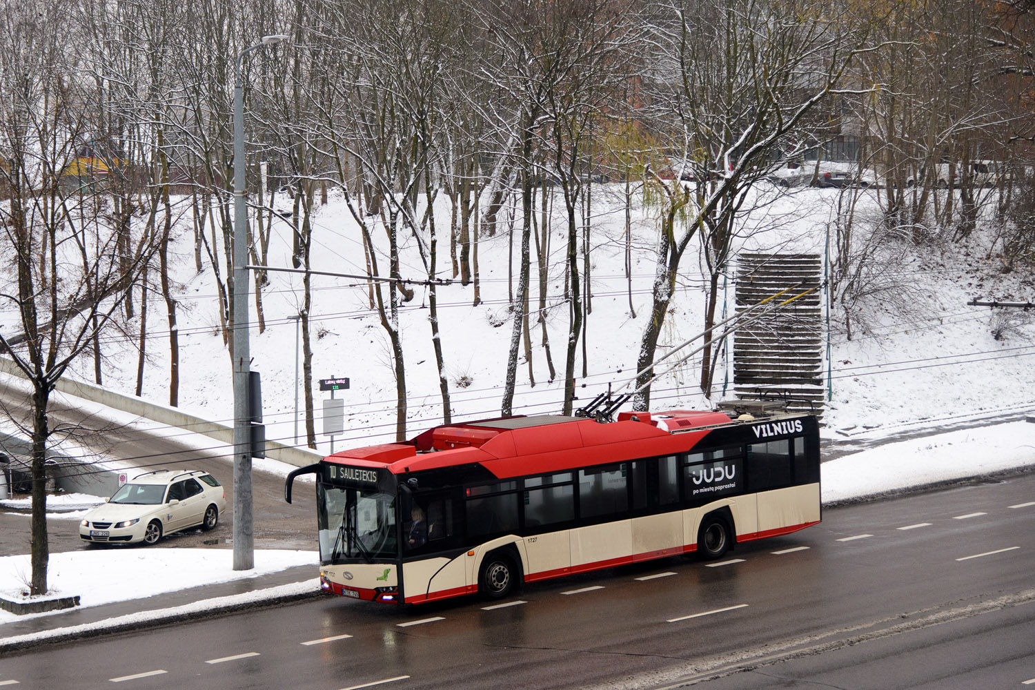 Vilnius, Solaris Trollino IV 12 Škoda č. 1727