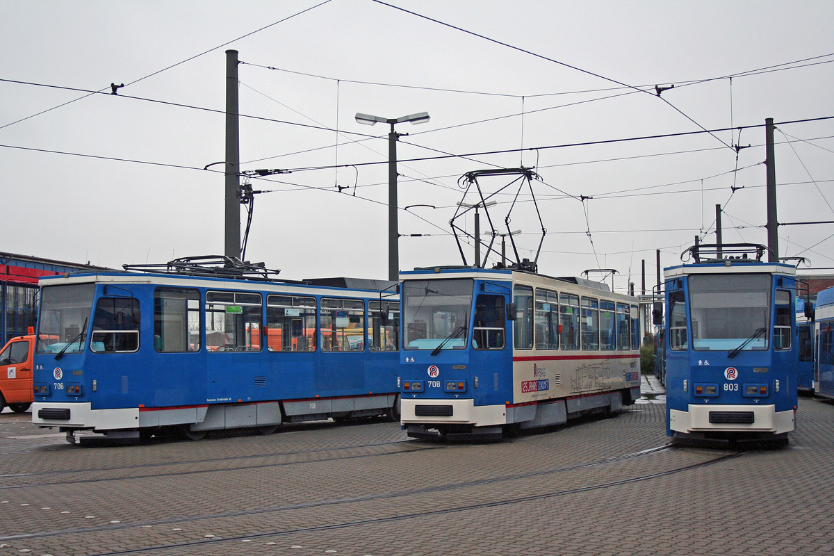 Росток, Tatra T6A2M № 706; Росток, Tatra T6A2M № 708; Росток, Tatra T6A2M № 803