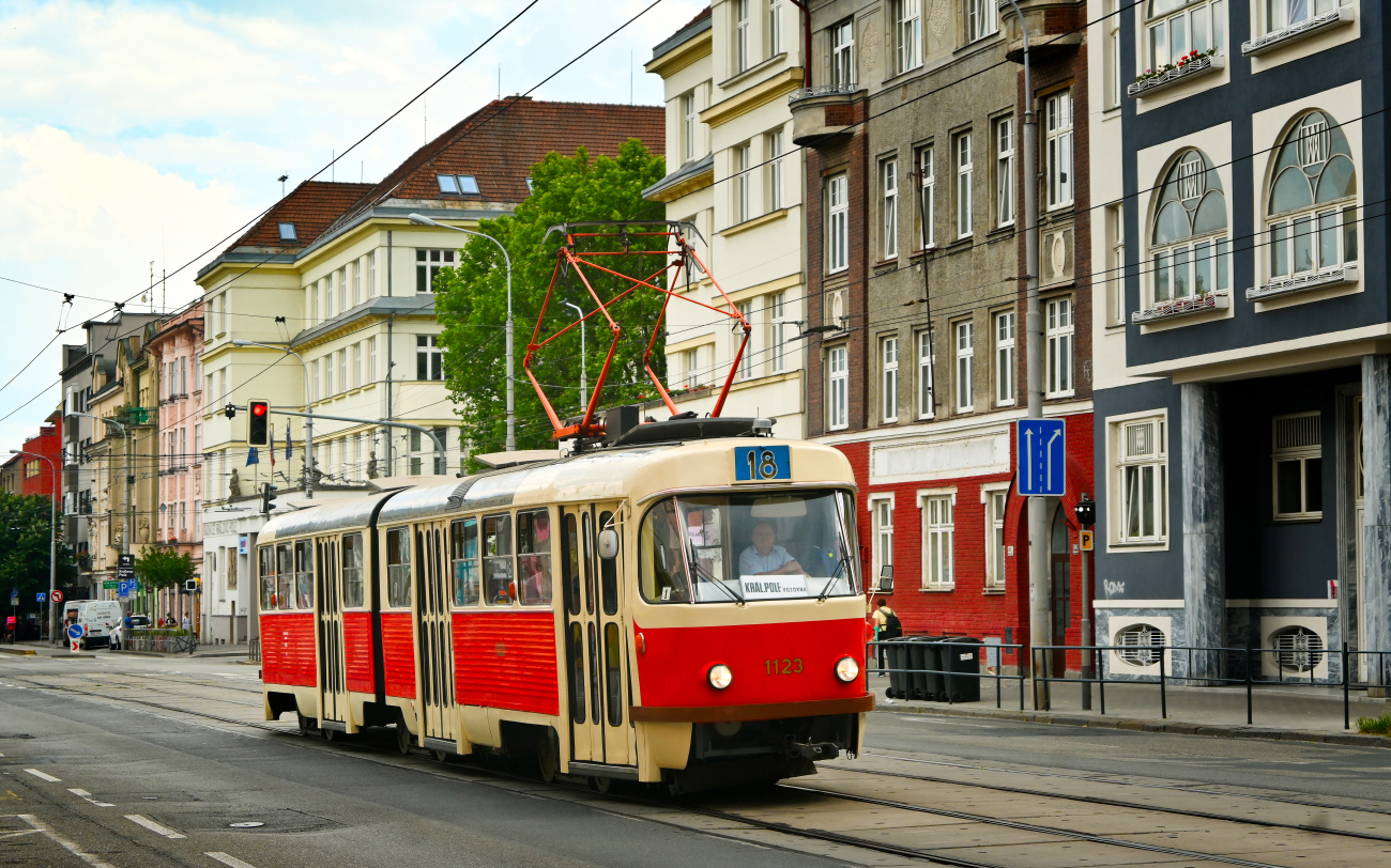 Брно, Tatra K2YU № 1123; Брно — Транспортная ностальгия 2023 года и прощание с троллейбусами Шкода 14Тр и 15Тр
