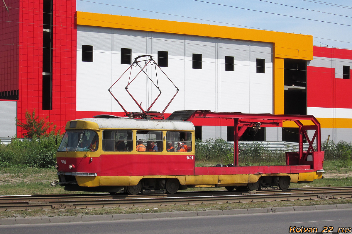 Барнаул, Tatra T3SU (двухдверная) № 1401