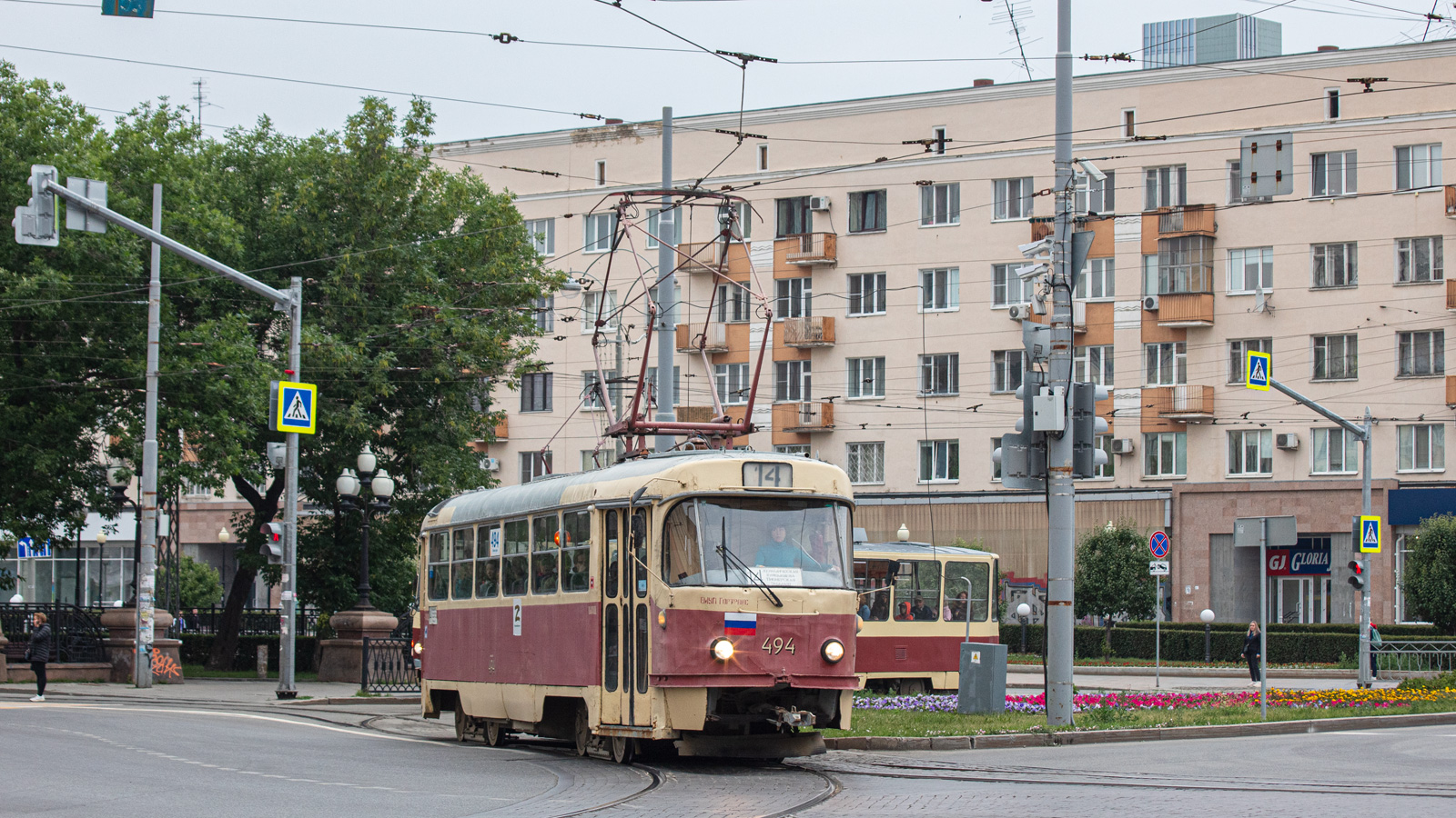 Yekaterinburg, Tatra T3SU (2-door) № 494