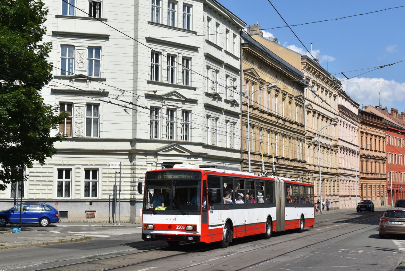 Брно, Škoda 15TrM № 3505; Брно — Транспортная ностальгия 2023 года и прощание с троллейбусами Шкода 14Тр и 15Тр