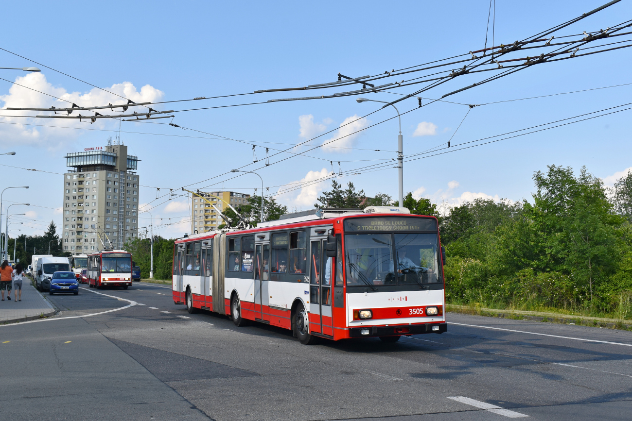 Brno, Škoda 15TrM Br. 3505; Brno — Transport nostalgia 2023 and farewell to Škoda 14Tr and 15Tr trolleybuses