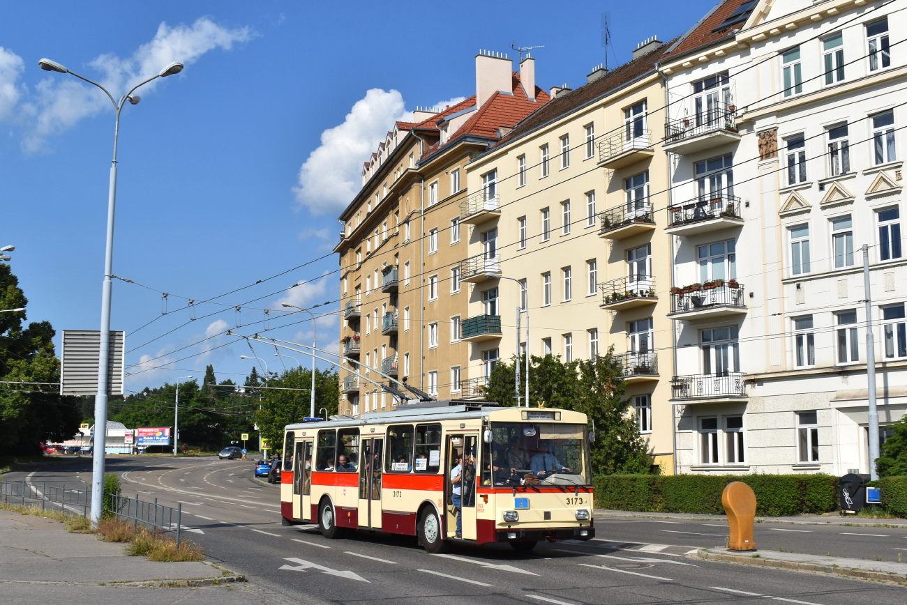 Brno, Škoda 14Tr01 № 3173; Brno — Transport nostalgia 2023 and farewell to Škoda 14Tr and 15Tr trolleybuses