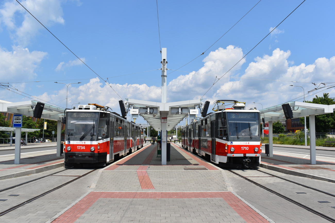 Брно, Tatra KT8D5N № 1734; Брно, Tatra KT8D5R.N2 № 1710