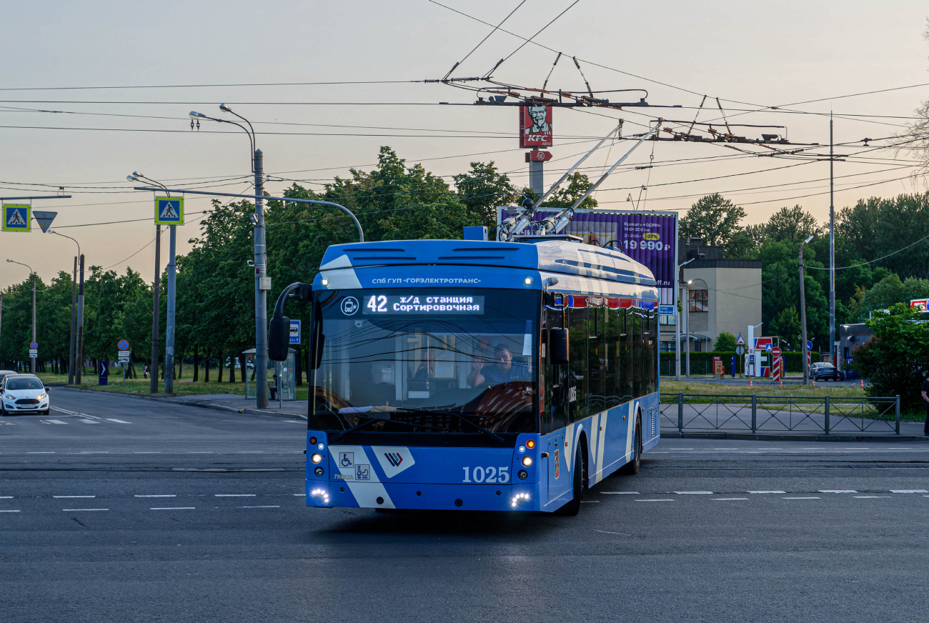Санкт-Петербург, Тролза-5265.08 «Мегаполис» № 1025