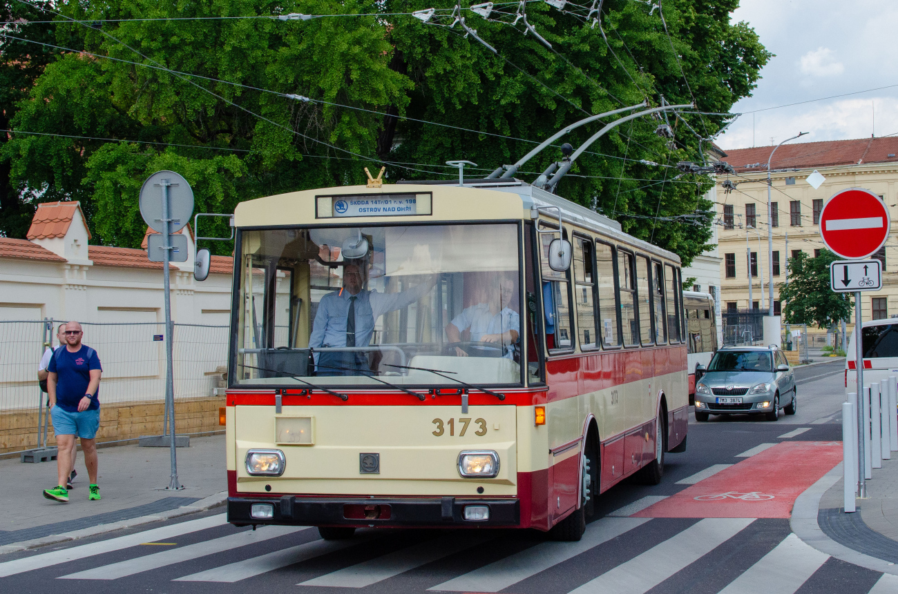 Brno, Škoda 14Tr01 Br. 3173; Brno — Transport nostalgia 2023 and farewell to Škoda 14Tr and 15Tr trolleybuses
