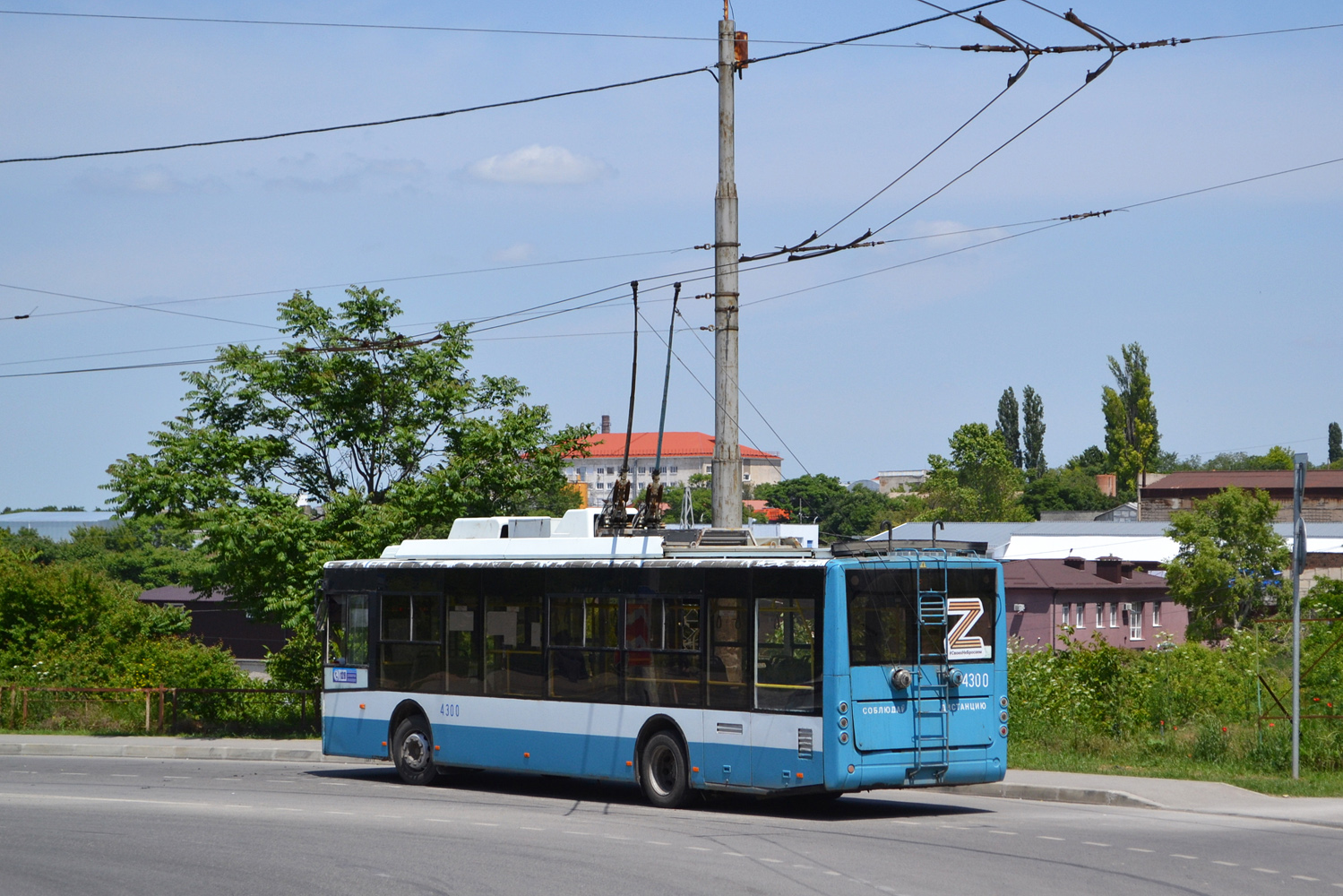 Crimean trolleybus, Bogdan T70110 # 4300