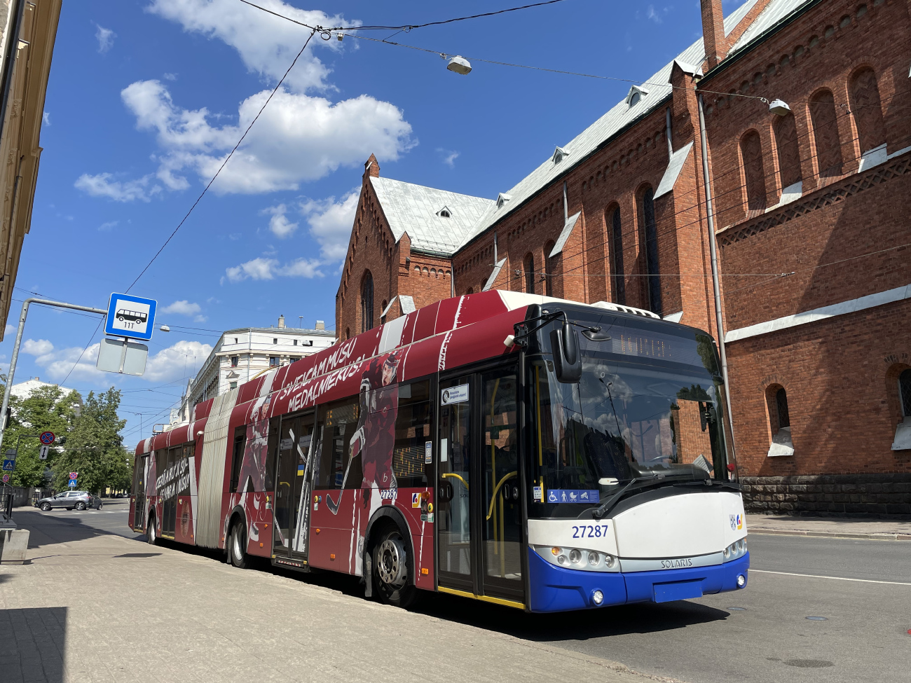 Рига, Škoda 27Tr Solaris III № 27287