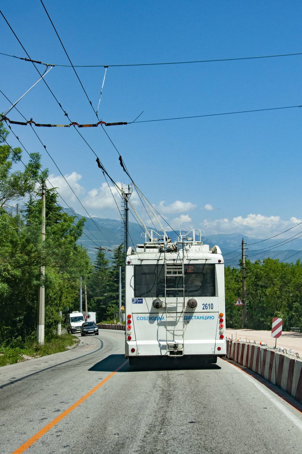 Крымский троллейбус, Тролза-5265.05 «Мегаполис» № 2610; Крымский троллейбус — Реконструкция Южнобережного шоссе (2023 — ....)