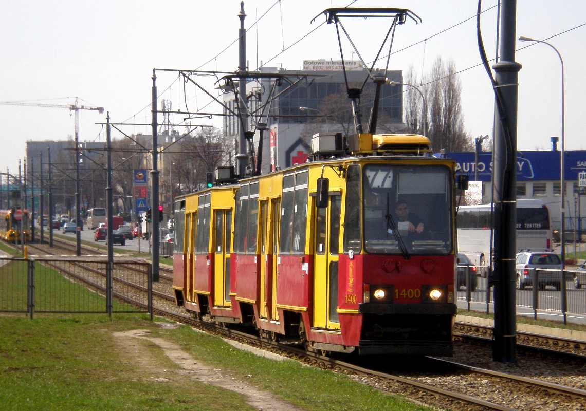 Варшава, Konstal 105Ne № 1400
