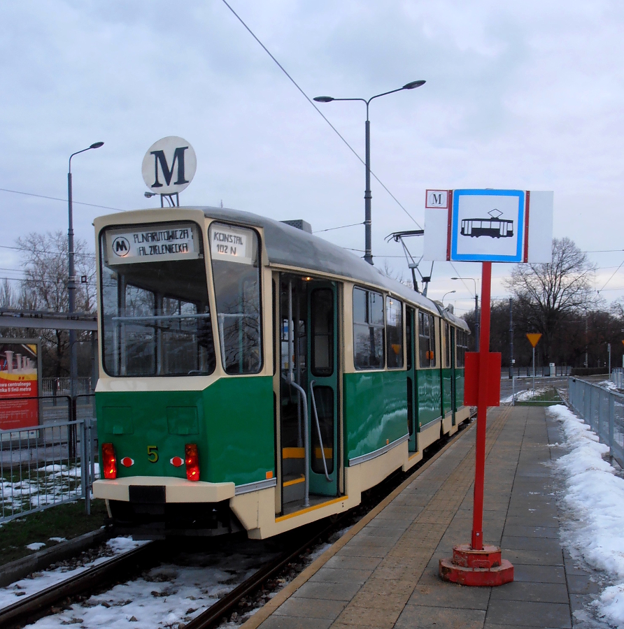 Warsaw, Konstal 102N № 5 Warsaw, Konstal 102N № 5