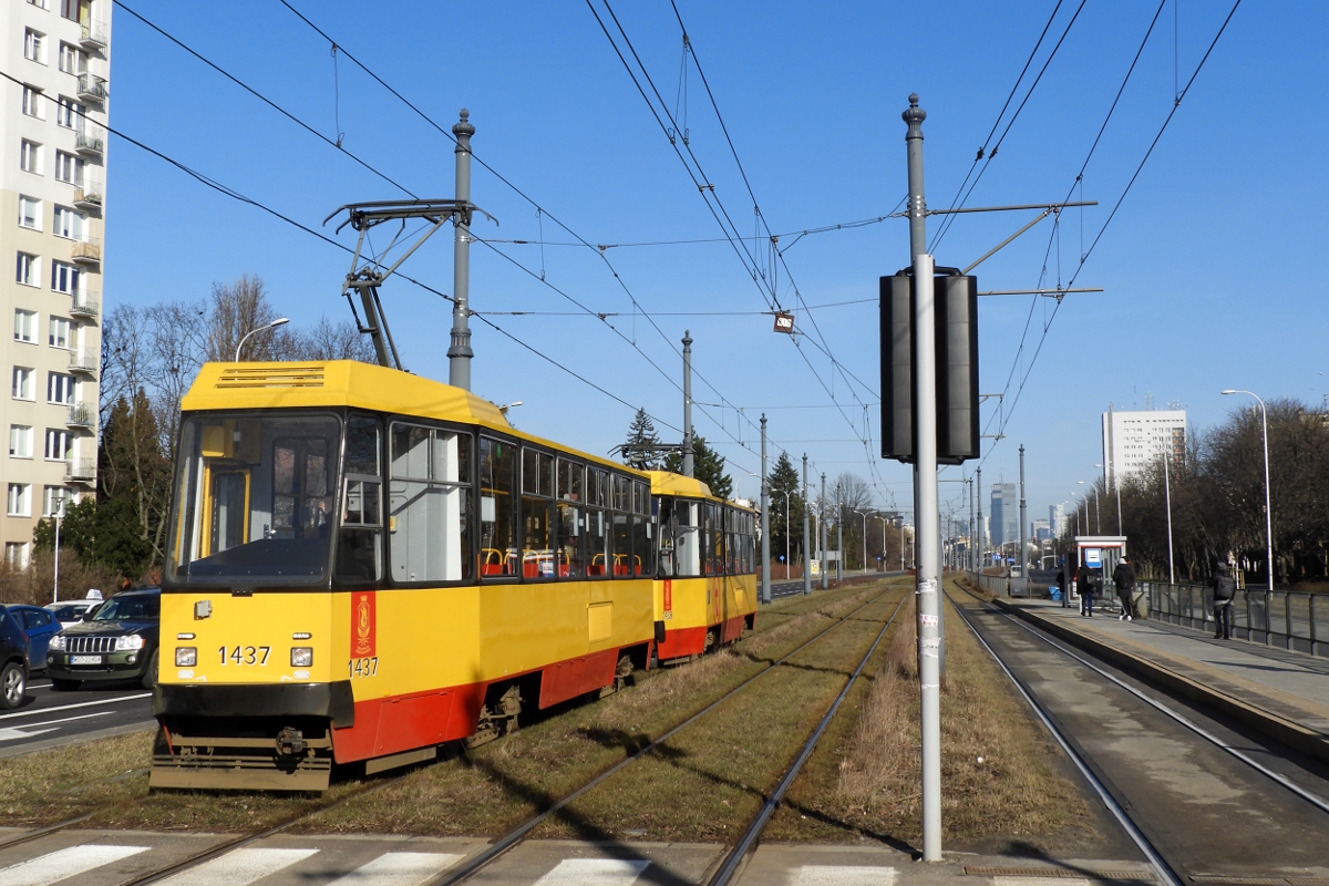 Варшава, Konstal 105Nf № 1437
