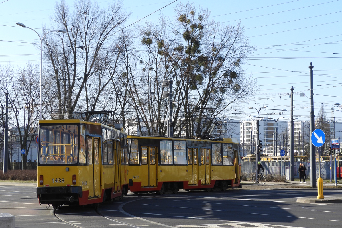 Варшава, Konstal 105Nf № 1438