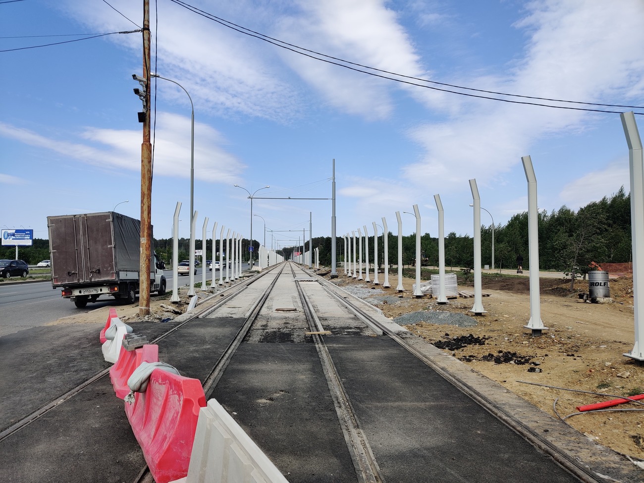 Iekaterinbourg — The construction of a tram line to Akademichesky