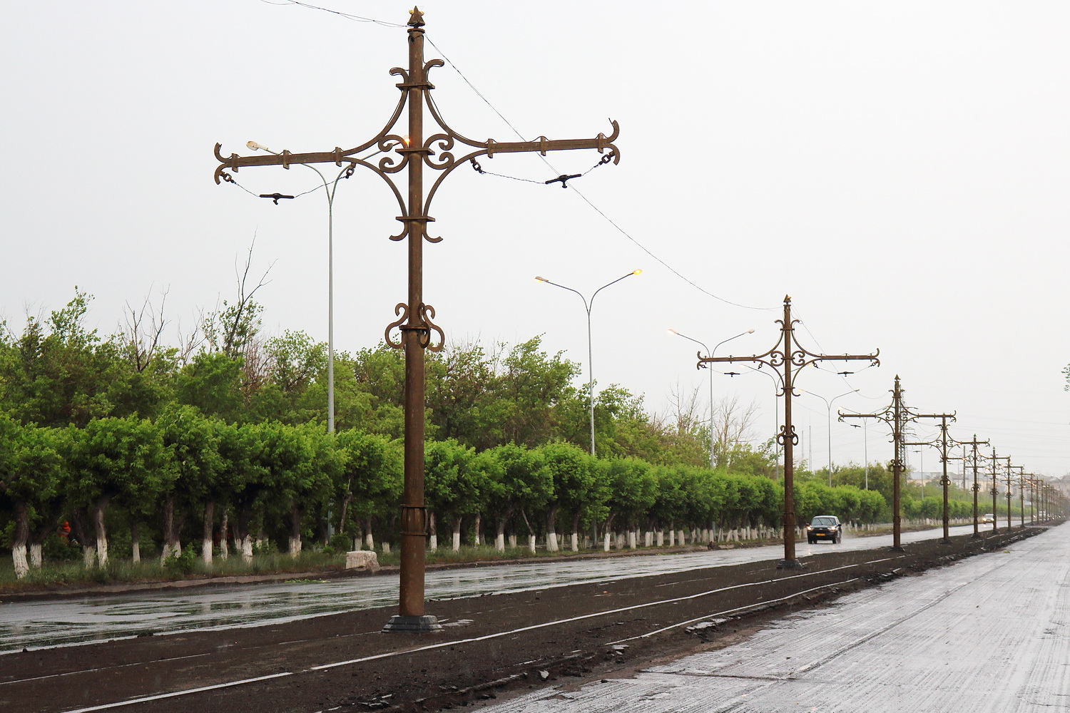 Темиртау — Трамвайные линии и инфраструктура