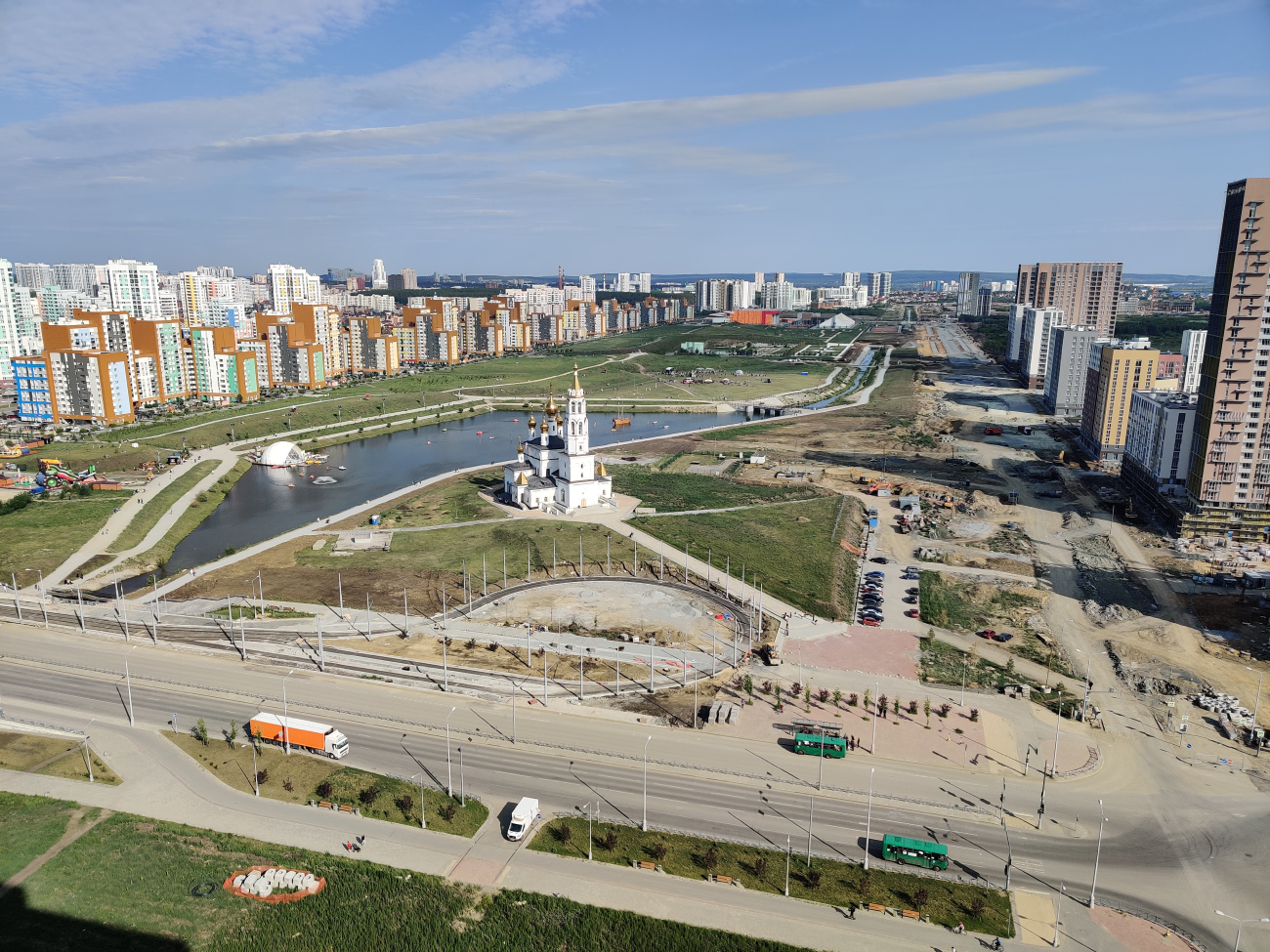 Jekaterinburgas — The construction of a tram line to Akademichesky