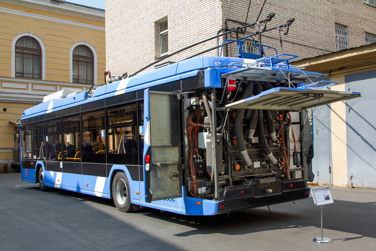 Санкт-Петербург, БКМ 32100D «Ольгерд» № 6118; Санкт-Петербург — Выставка электротранспорта на территории ПГУПСа — 31.05.2023