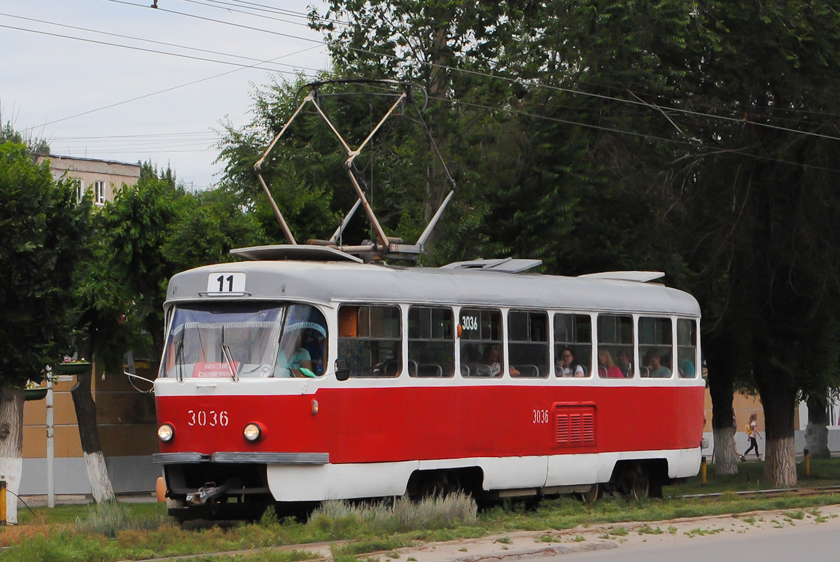 Волгоград, Tatra T3SU (двухдверная) № 3036