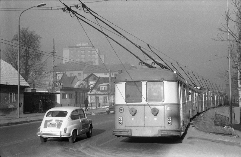 Любляна, Avtomontaža/ FAP/ Končar MTS55 № 308; Любляна — Старые фотографии