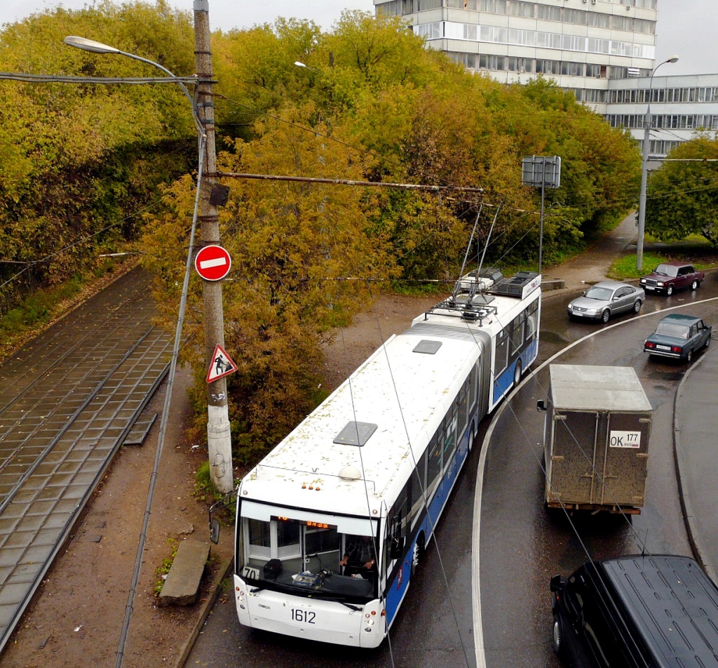 Москва, Тролза-6206.00 «Мегаполис» № 1612