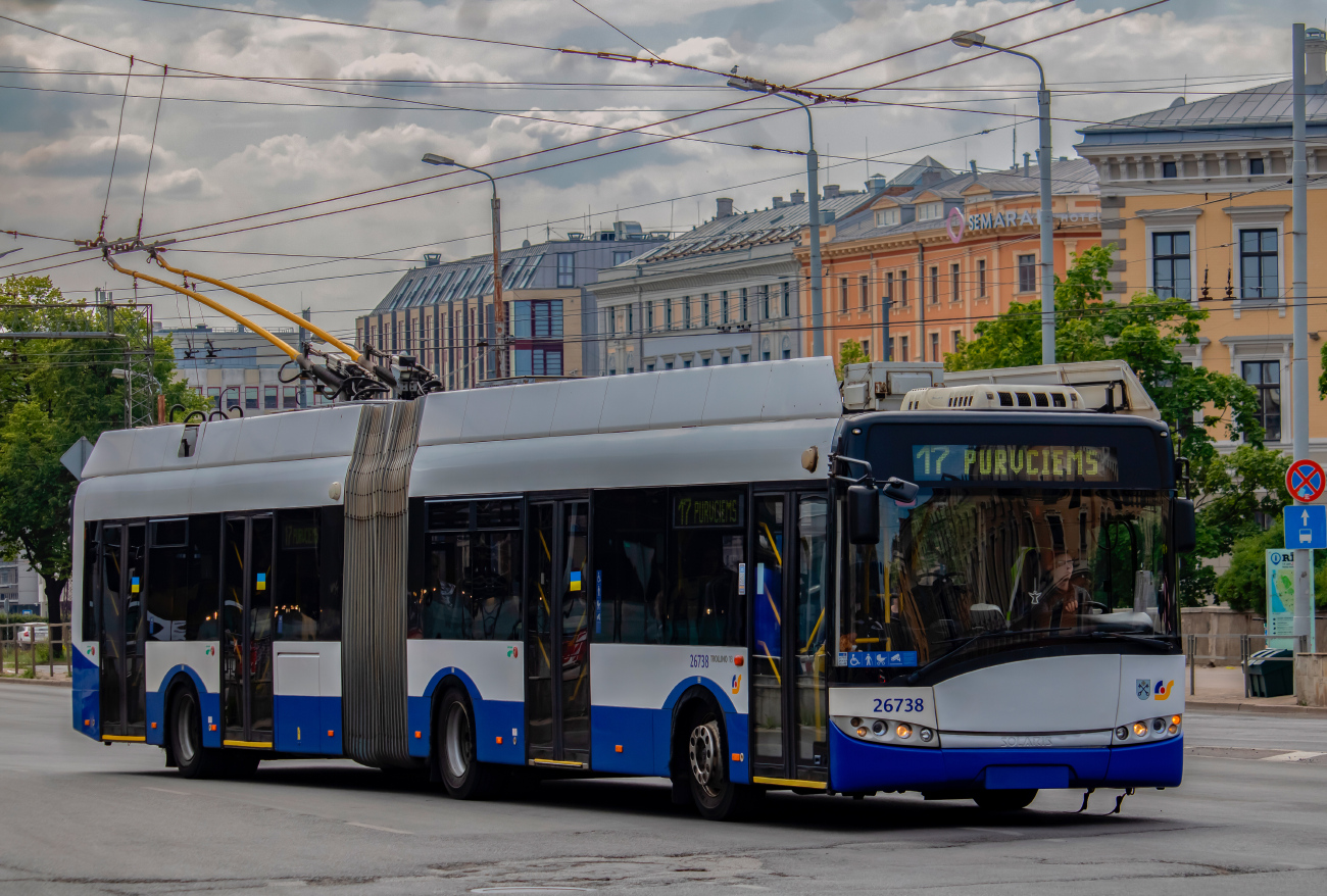 Рига, Solaris Trollino III 18 Ganz-Škoda № 26738