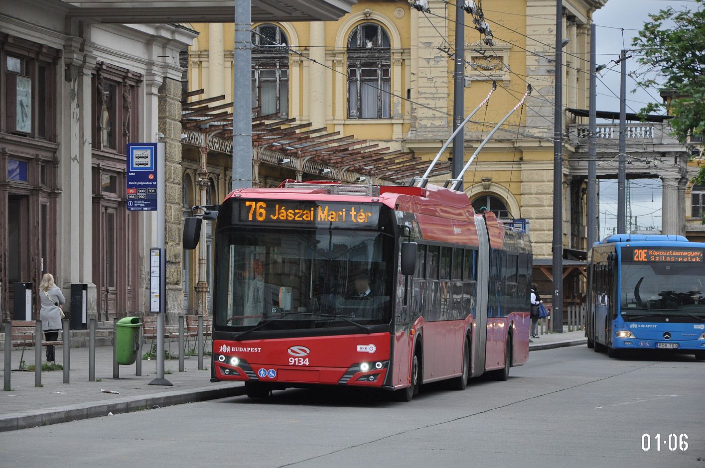 Будапешт, Solaris Trollino IV 18 Škoda № 9134