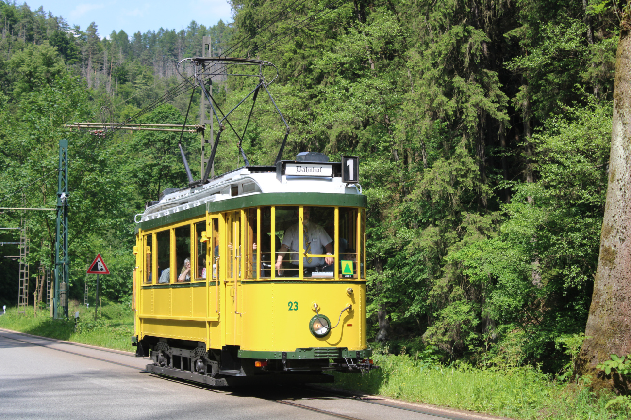 Görlitz, WUMAG/AEG 2-axle motor car № 23; Bad Schandau — Vehicles from other cities • Fahrzeuge aus anderen Städten