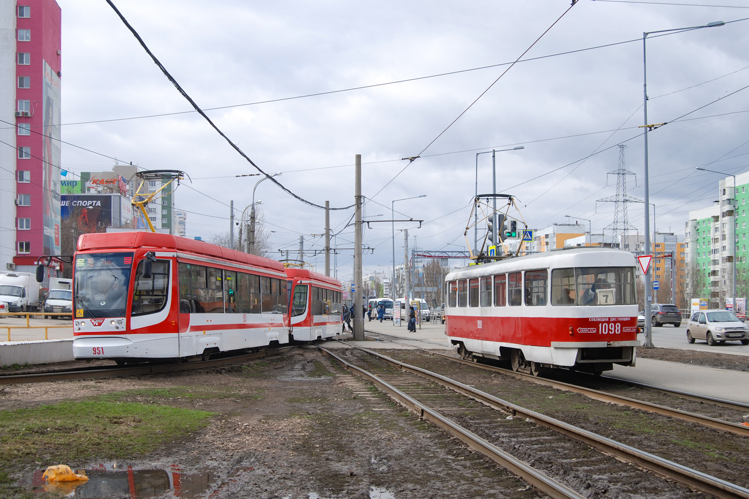 Самара, 71-623-02.01 № 951; Самара, Tatra T3SU (двухдверная) № 1098