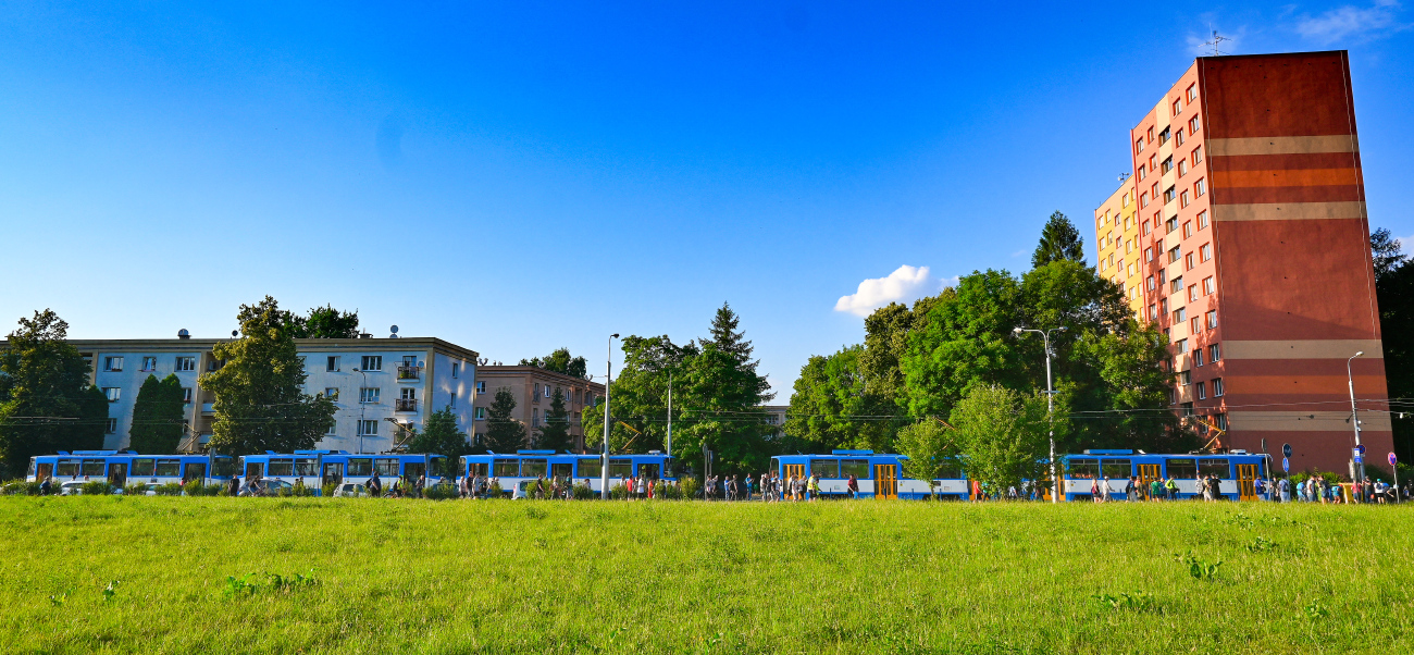 Острава, Tatra T6A5 № 1120; Острава, Tatra T6A5 № 1121; Острава, Tatra T6A5 № 1125; Острава, Tatra T6A5 № 1124; Острава, Tatra T6A5 № 1127; Острава — 29.6.2023 — Прощание с трамваями Татра Т6А5