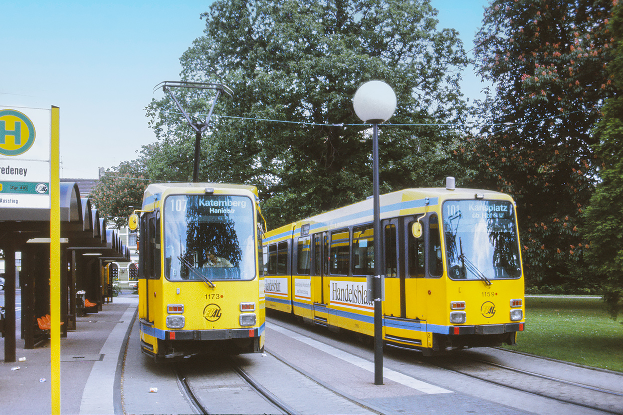 Эссен – Мюльхайм-ан-дер-Рур, Duewag M8C № 1173; Эссен – Мюльхайм-ан-дер-Рур — Старые фотографии