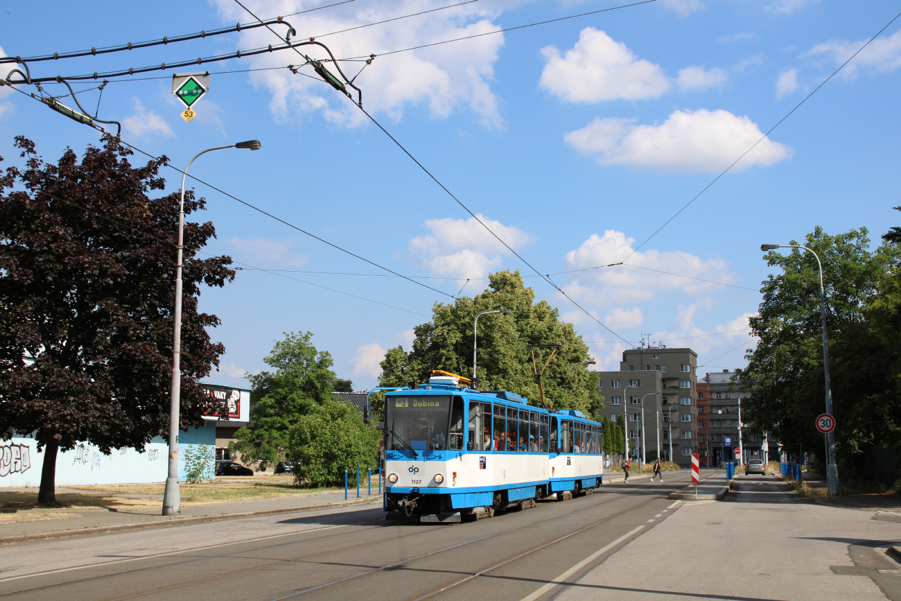 Острава, Tatra T6A5 № 1127; Острава — 29.6.2023 — Прощание с трамваями Татра Т6А5