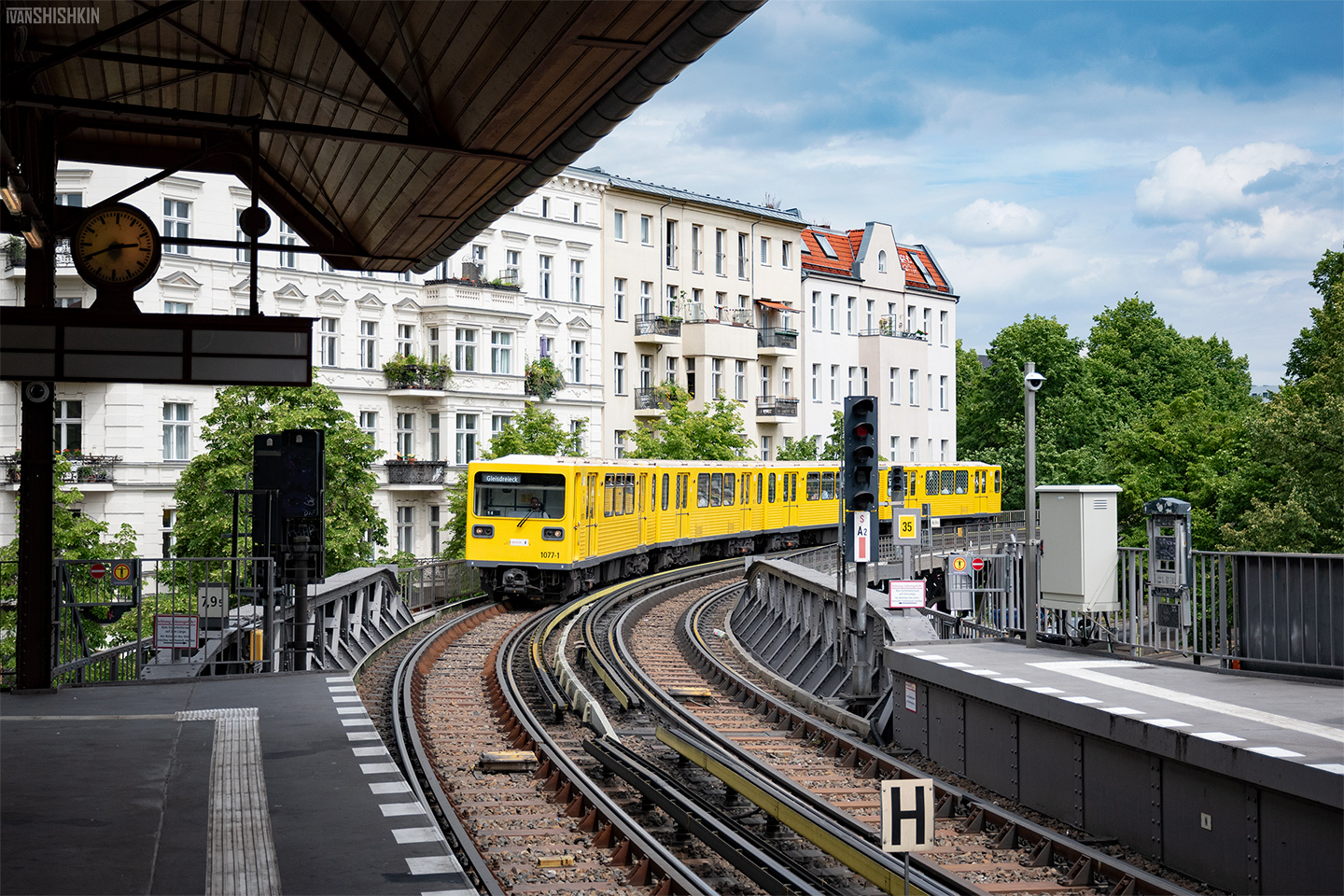 Берлин, BVG GI/1E № 1077-1; Берлин — U-Bahn — линия U1