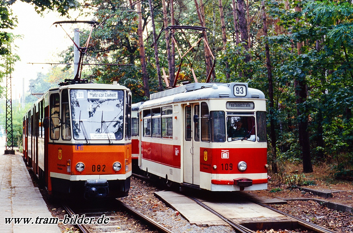 Потсдам, Tatra KT4D № 082; Потсдам, Gotha T2-64 № 109 Потсдам, Tatra KT4D № 082; Потсдам, Gotha T2-64 № 109