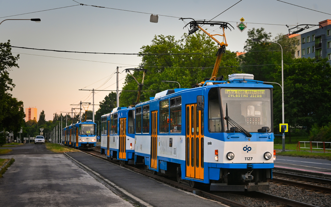 Ostrava, Tatra T6A5 № 1127; Ostrava — 29.6.2023 — Farewell of Tatra T6A5 trams