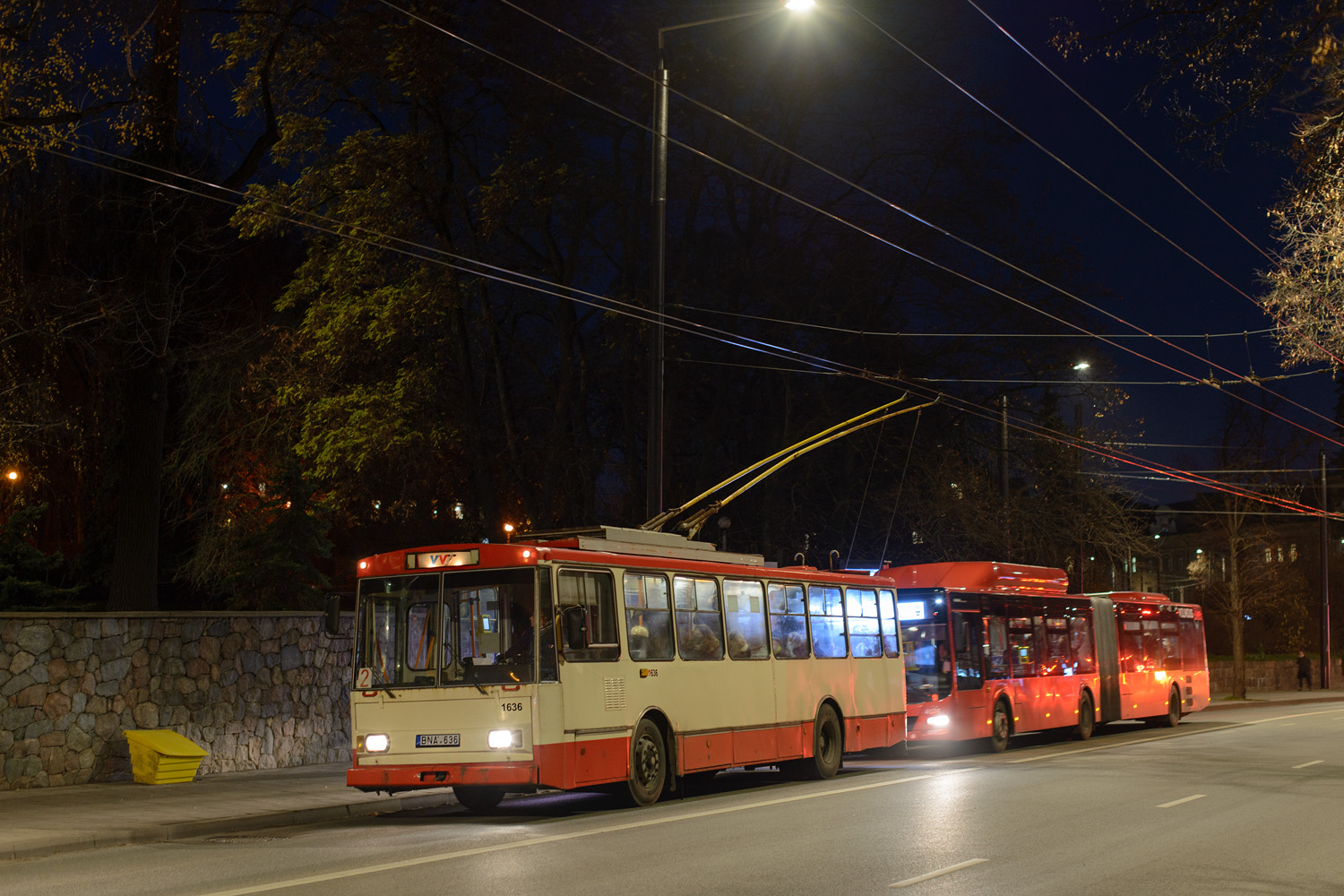 Вильнюс, Škoda 14Tr13/6 № 1636